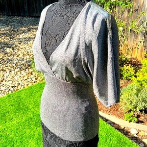 A vintage 90ies silver top